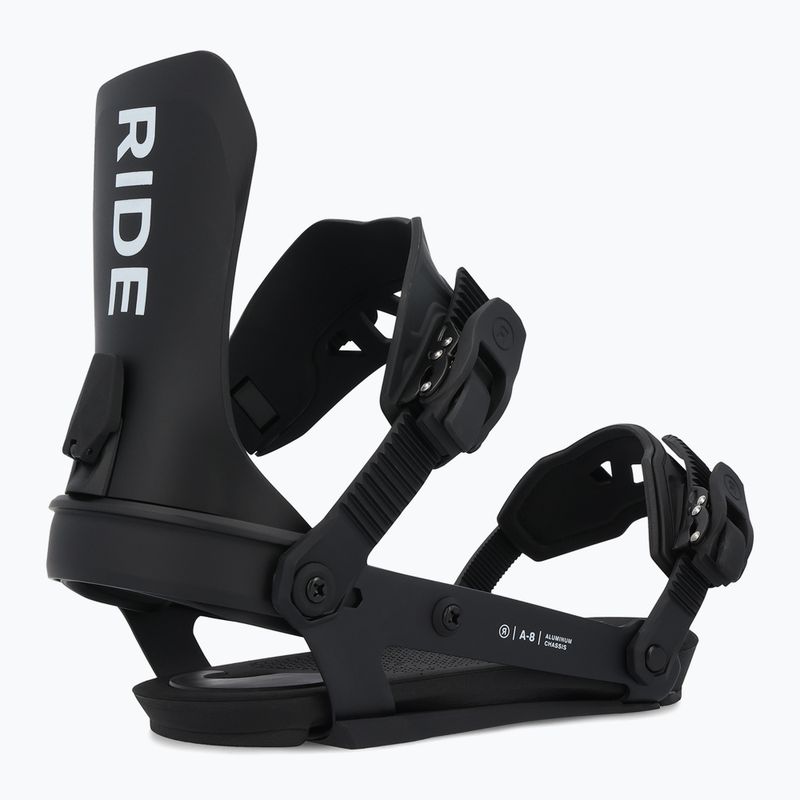 Кріплення сноубордичні чоловічі RIDE A-8 black 2