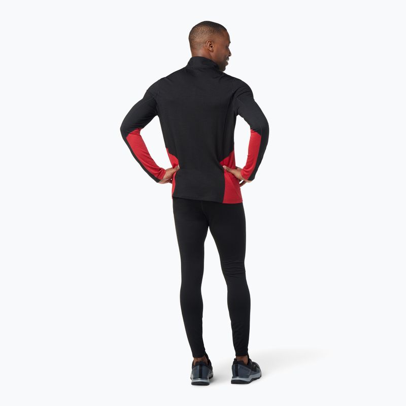 Чоловіча термоактивна кофта Smartwool Merino Sport 1/4 Zip black/rythmic red 6