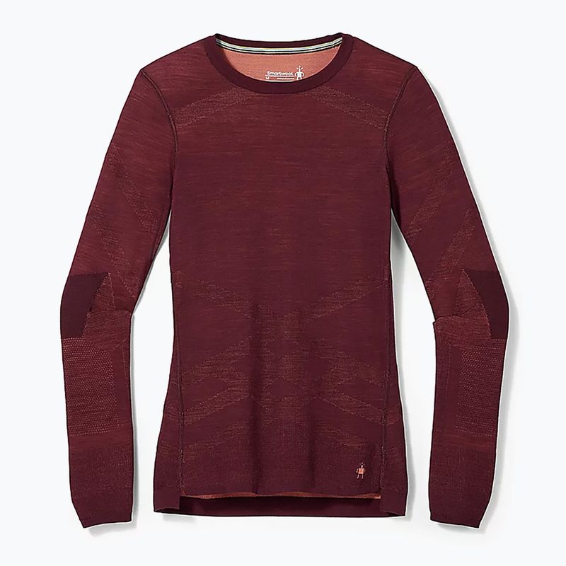 Жіноча термоактивна кофта Smartwool Intraknit Merino 200 Crew black cherry 4