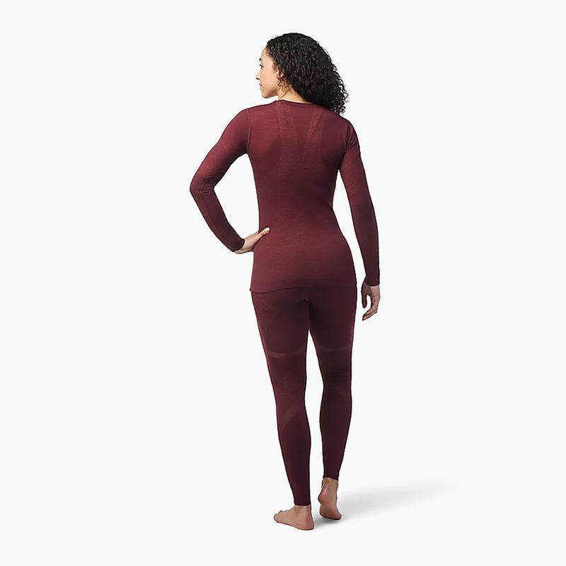 Жіноча термоактивна кофта Smartwool Intraknit Merino 200 Crew black cherry 6