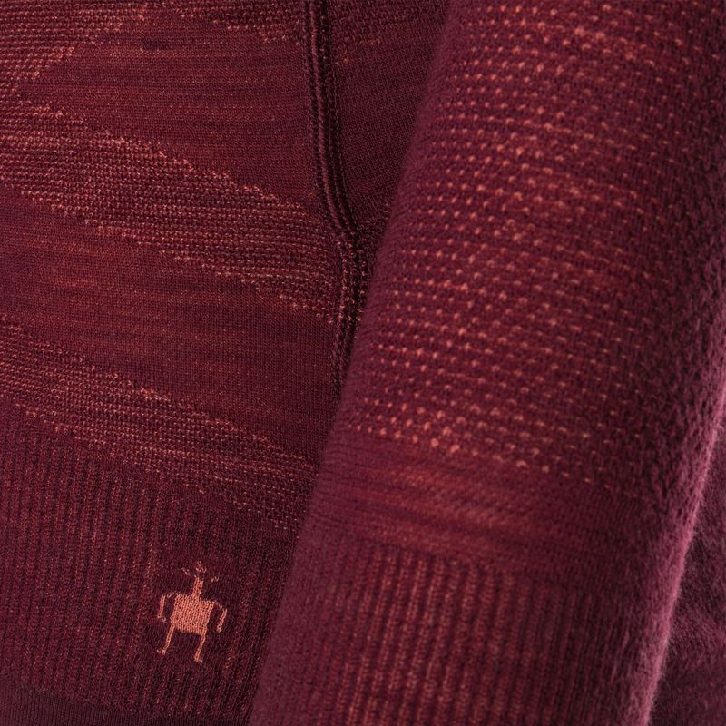 Жіноча термоактивна кофта Smartwool Intraknit Merino 200 Crew black cherry 3