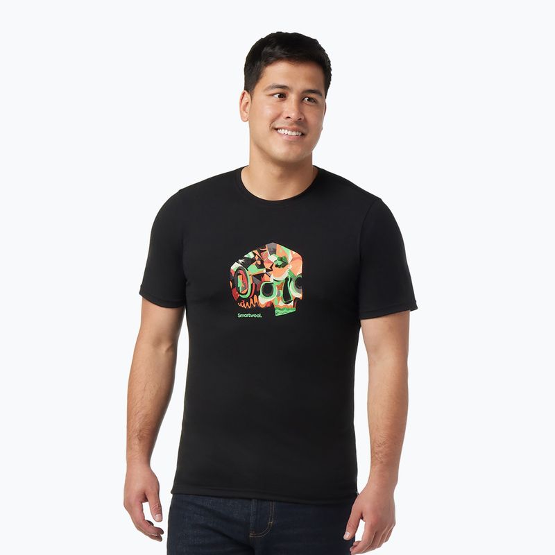 Футболка трекінгова чоловіча Smartwool Def Lyfe Graphic Tee чорна SW016679001