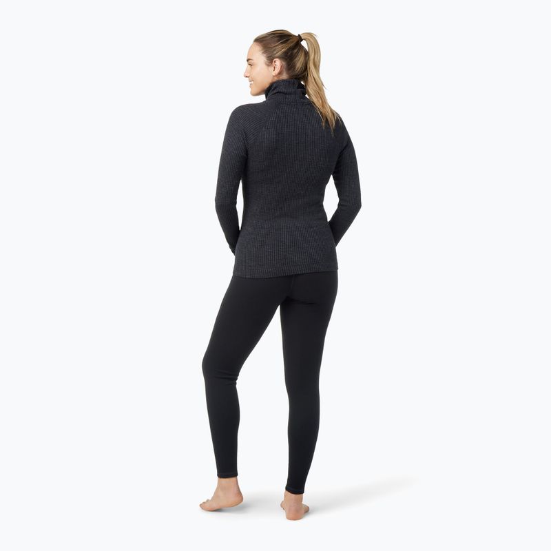 Жіноча термоактивна кофта Smartwool Thermal Merino Rib Turtleneck charcoal heather 6
