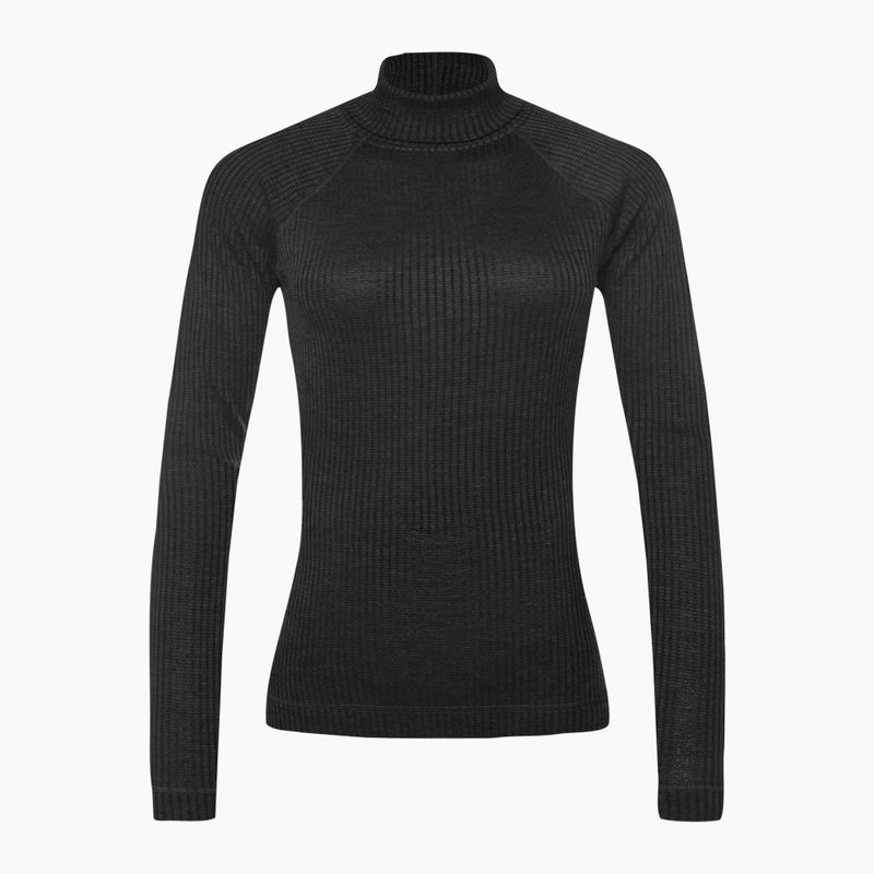 Термокофта жіноча Smartwool Thermal Merino Rib Turtleneck чорна SW016690010