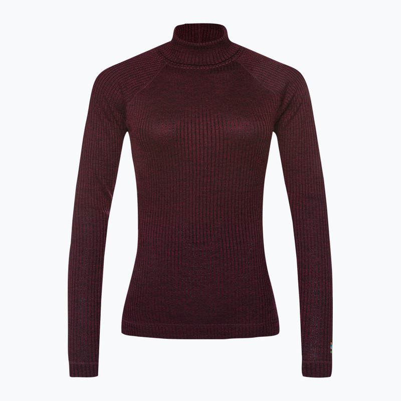 Термокофта жіноча Smartwool Thermal Merino Rib Turtleneck фіолетова SW016690K40