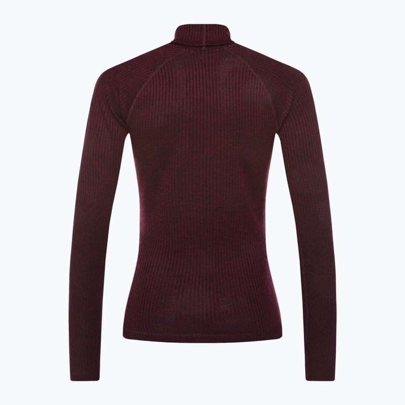 Термокофта жіноча Smartwool Thermal Merino Rib Turtleneck фіолетова SW016690K40 2