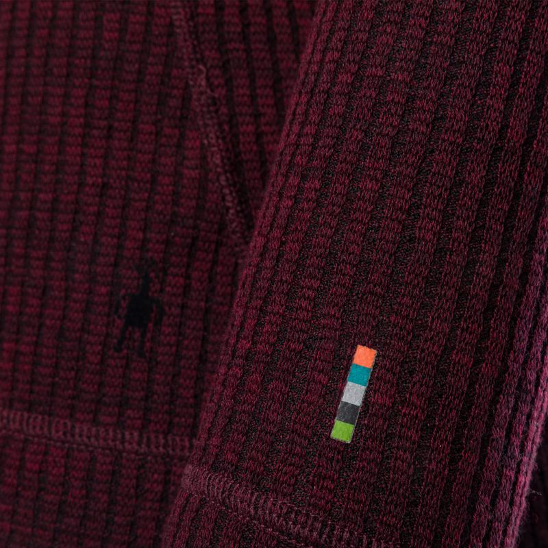 Жіноча термоактивна кофта Smartwool Thermal Merino Rib Turtleneck black cherry heather 3