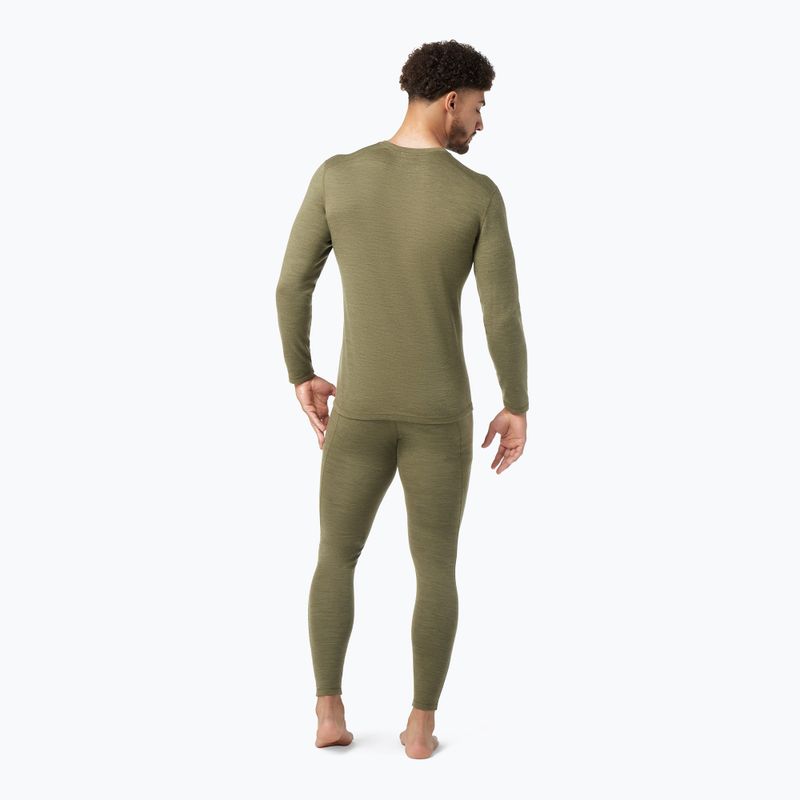 Термокофта чоловіча Smartwool Classic Thermal Merino Base Layer Colorblock Crew Boxed зелена SW016354K66 6