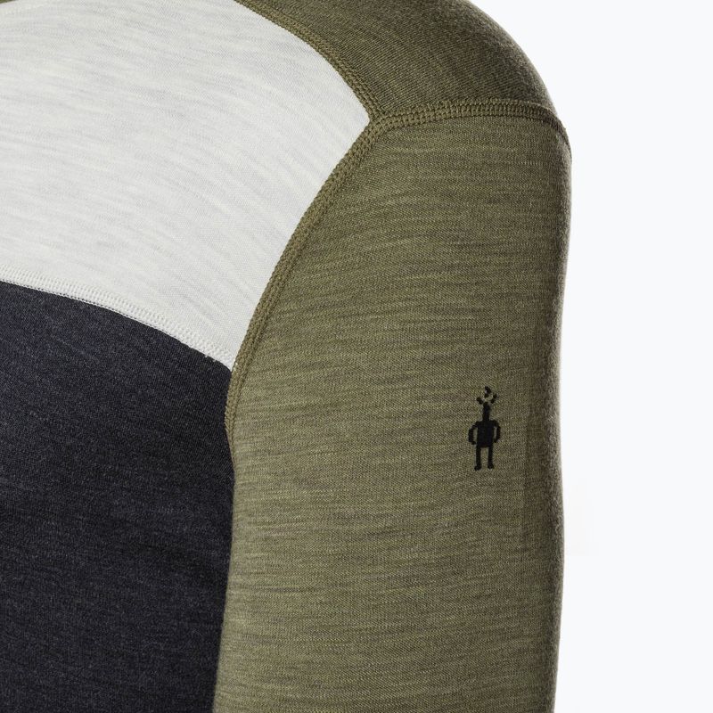 Термокофта чоловіча Smartwool Classic Thermal Merino Base Layer Colorblock Crew Boxed зелена SW016354K66 3