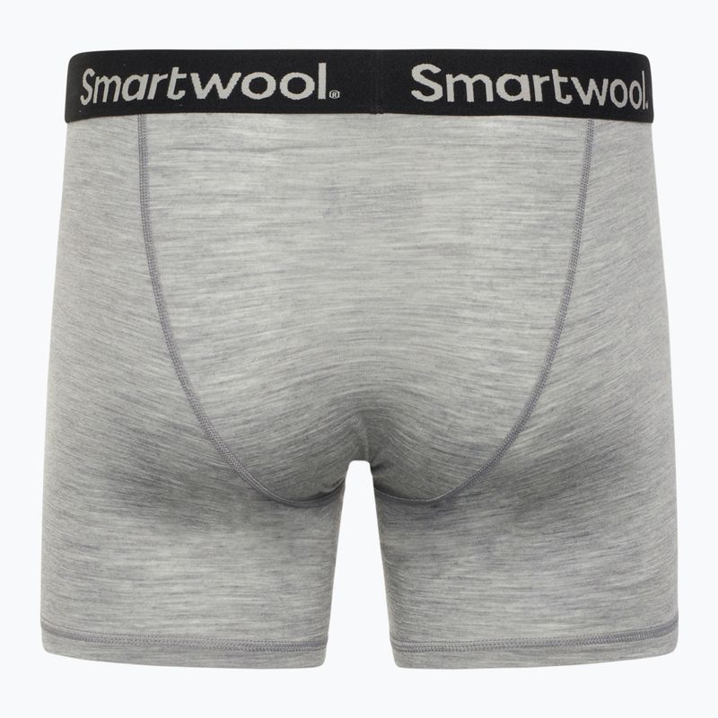 Труси термічні чоловічі Smartwool Merino Boxer Brief light gray heather 2