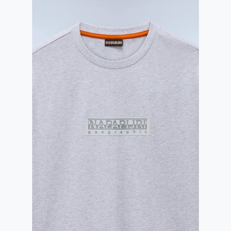 Футболка чоловіча Napapijri S-Box Logo light grey melange 6