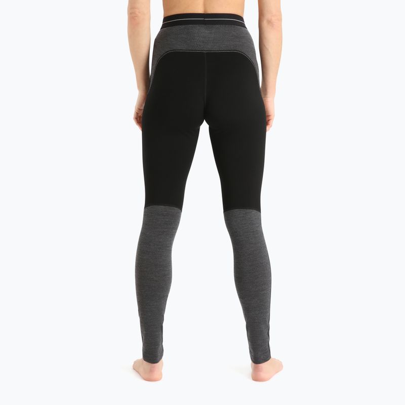 Термоштани жіночі icebreaker ZoneKnit 200 black/jet heather/cb 3
