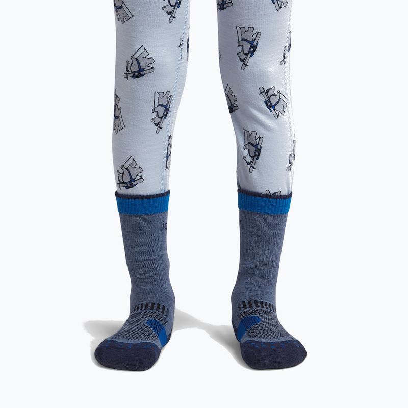 Шкарпетки дитячі Icebreaker Merino Hike+ Light Crew dawn/midnight navy/lazuri 3
