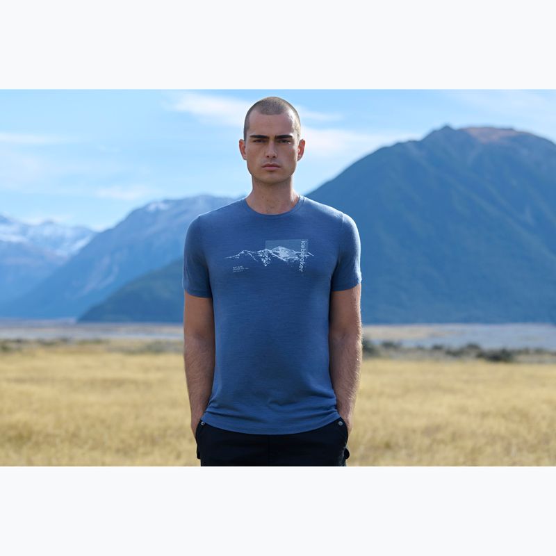 Футболка термічна чоловіча Icebreaker Merino 150 Tech Lite Pure Altitude Dawn 8