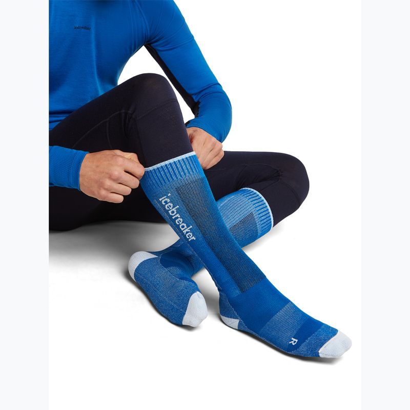 Шкарпетки лижні чоловічі Icebreaker Merino Ski+ lazuri/snow/midnavy 4