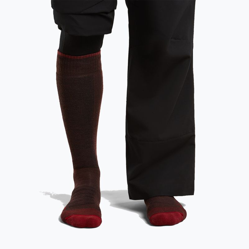 Шкарпетки лижні чоловічі icebreaker Merino Ski+ Medium OTC bittersweet/port/black 3