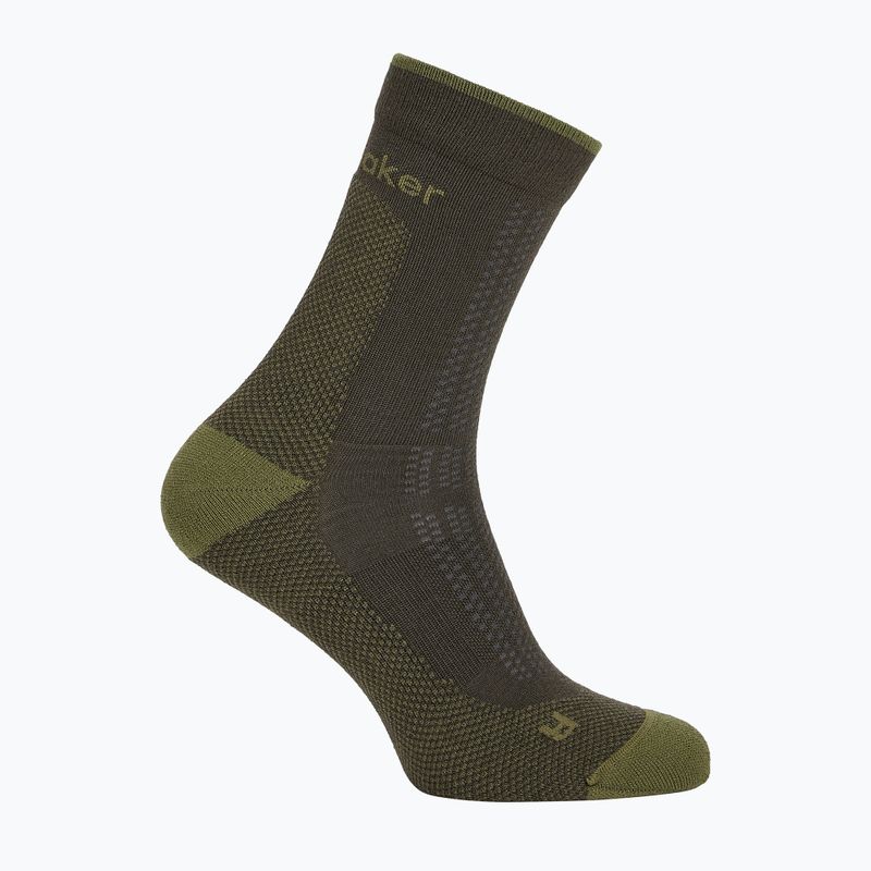 Шкарпетки чоловічі Icebreaker Merino Hike+ Ultralight Quarter dark loden/sphagnum 2