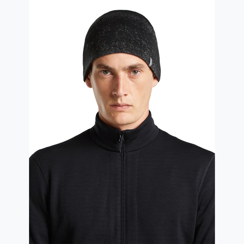 Шапка icebreaker Merino 260 Oasis Vertex Reversible Beanie Chillwave black/obsidian 5