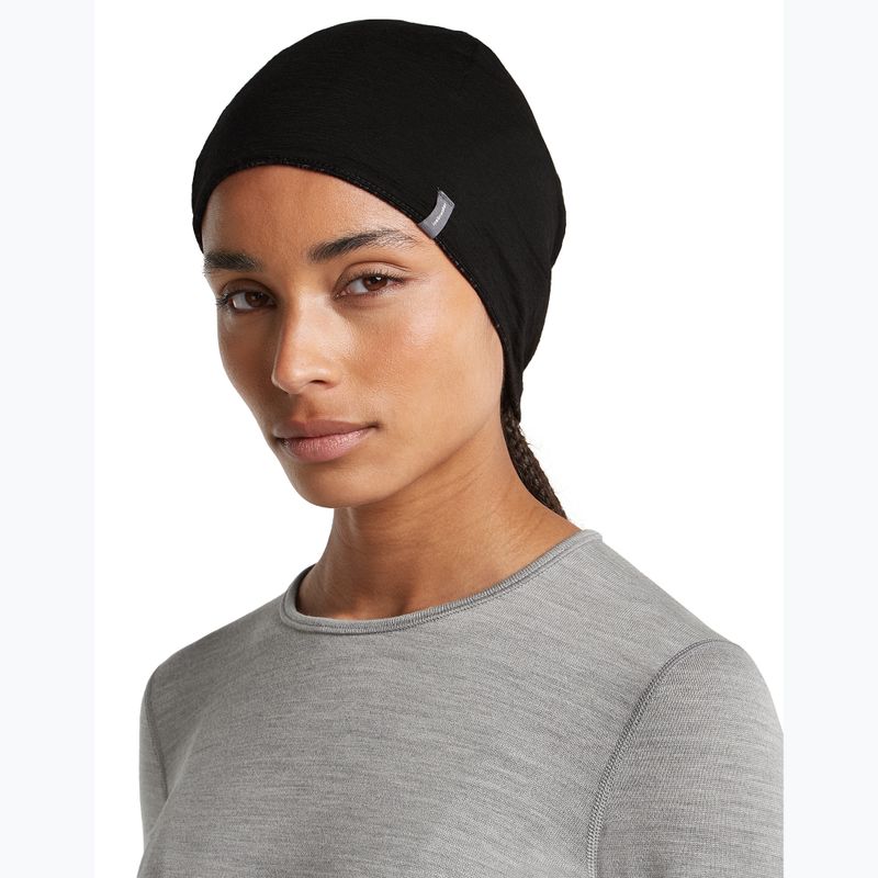 Шапка icebreaker Merino 260 Oasis Vertex Reversible Beanie Chillwave black/obsidian 10