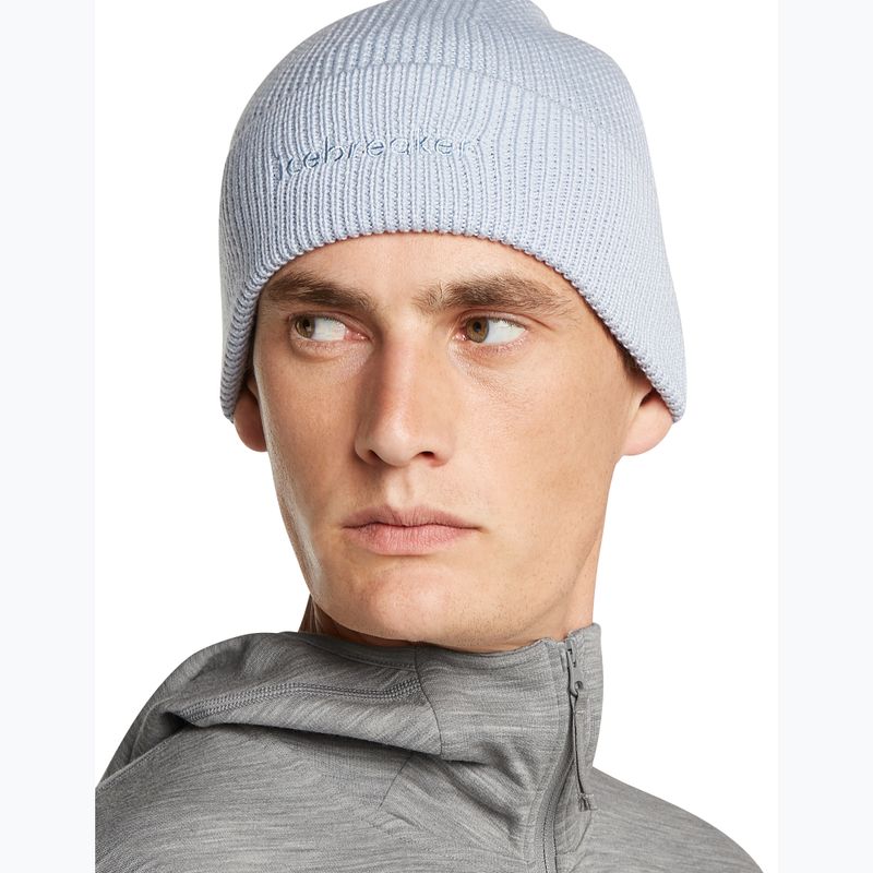 Шапка зимова icebreaker Merino All Day Toque Beanie zinc blue 4