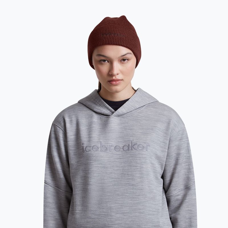Шапка зимова icebreaker Merino All Day Toque Beanie port/bittersweet 5