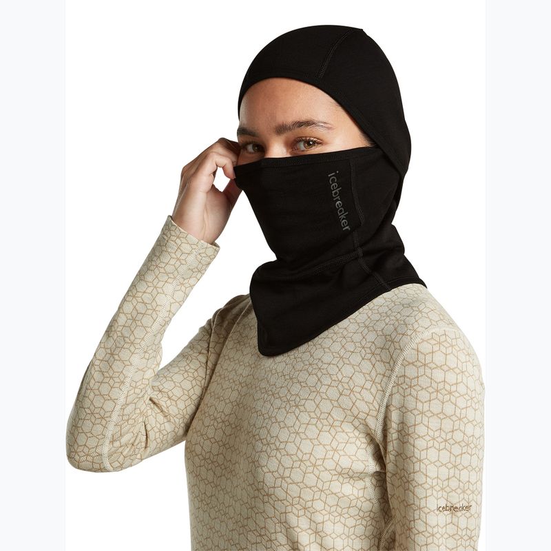Балаклава Icebreaker Merino 360 RealFleece Elemental Balaclava black 8