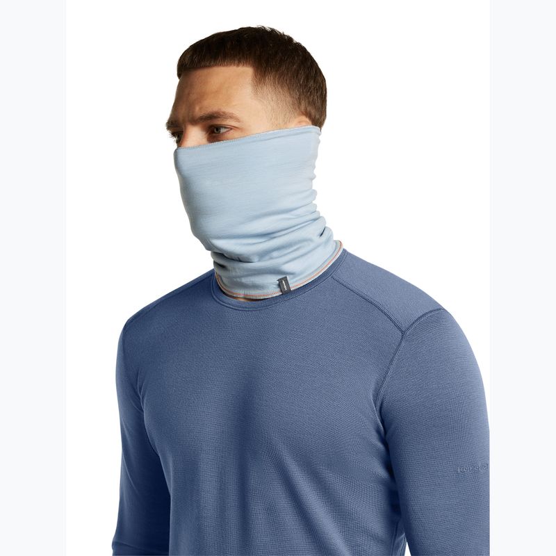 Снуд icebreaker Merino 260 Oasis Vertex Reversible Chute Chillwave snow/zinc blue 4