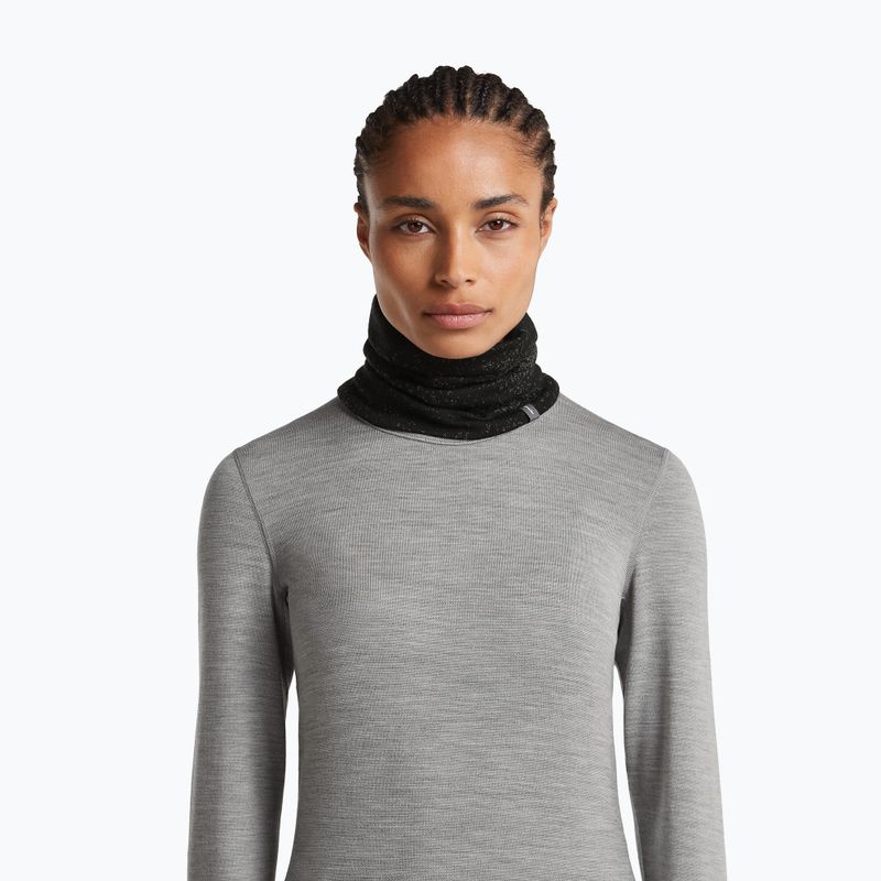 Снуд icebreaker Merino 260 Oasis Vertex Reversible Chute Chillwave black/obsidian 5