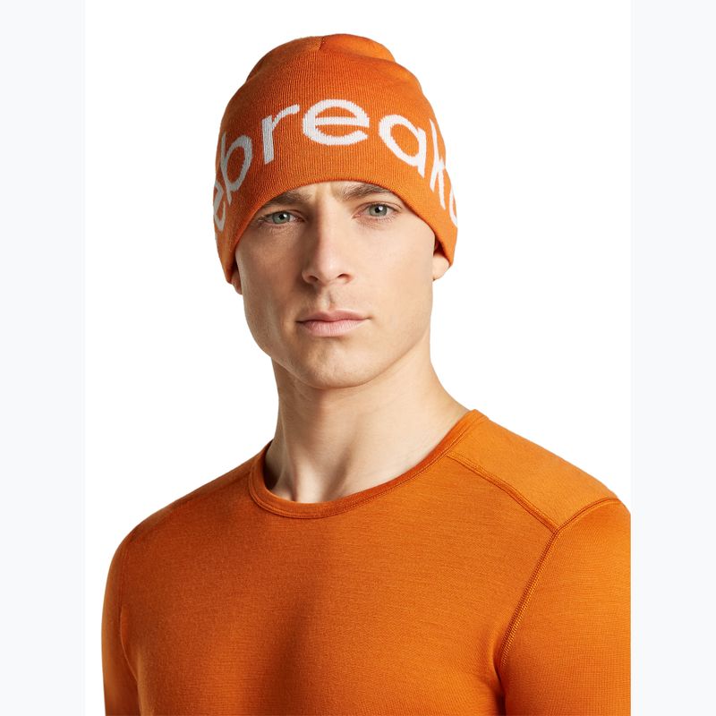 Шапка зимова icebreaker Merino Icebreaker Beanie spice/ecru heather 3