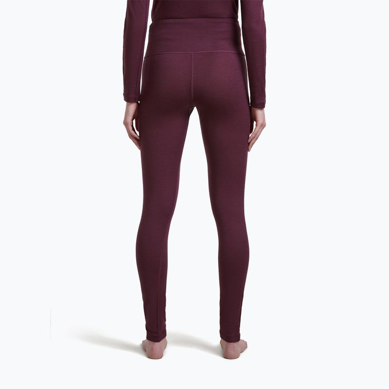 Штани термоактивні жіночі Icebreaker Merino 200 Oasis High Rise Leggins dark berry 3