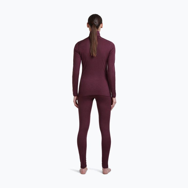 Штани термоактивні жіночі Icebreaker Merino 200 Oasis High Rise Leggins dark berry 4