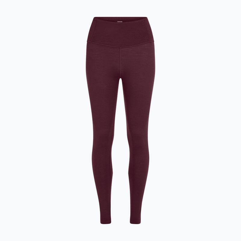 Штани термоактивні жіночі Icebreaker Merino 200 Oasis High Rise Leggins dark berry 6