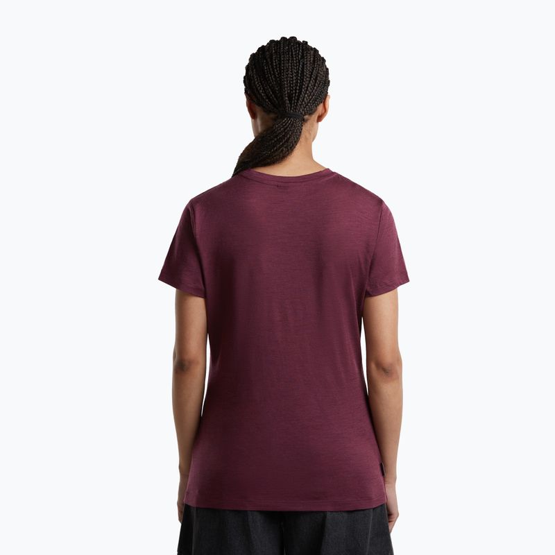 Футболка трекінгова жіноча icebreaker Merino 150 Tech Lite III dark berry 3