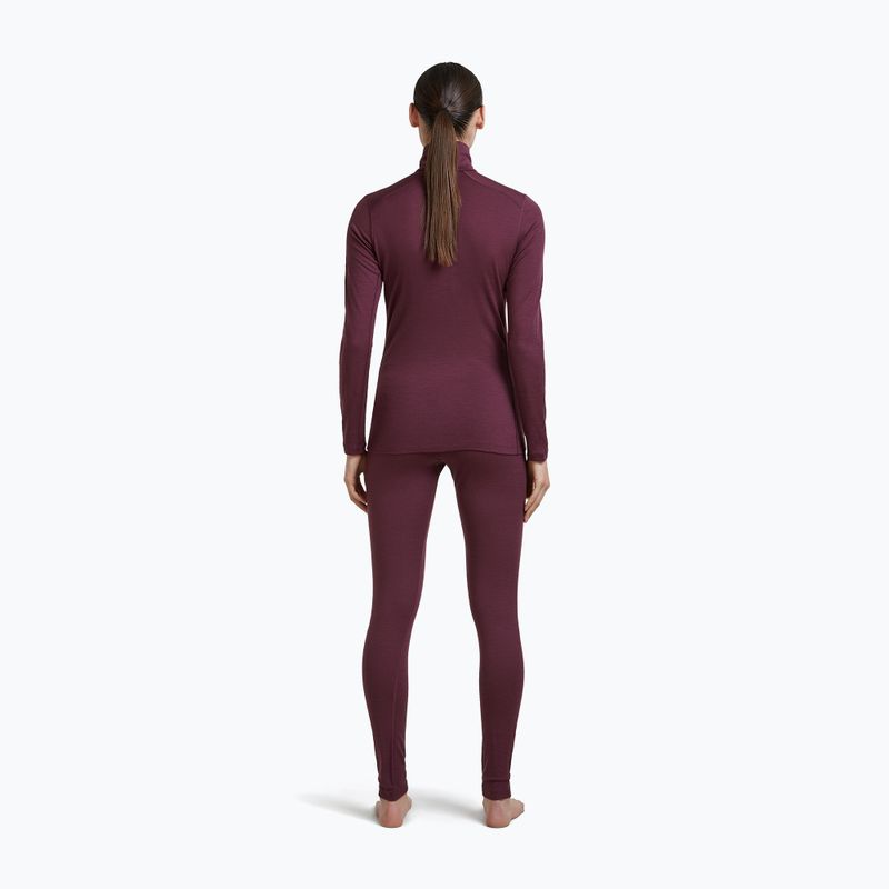 Кофта термоактивна жіноча Icebreaker 200 Oasis LS Half Zip dark berry 5
