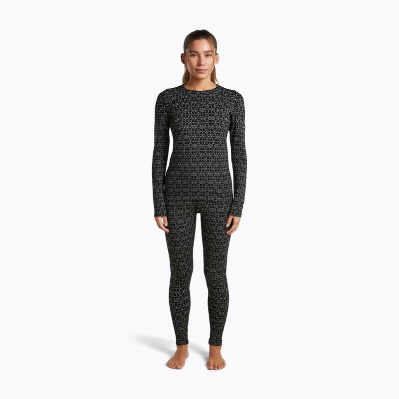 Штани термоактивні жіночі icebreaker Merino 260 Tech Vertex High Rise black/snow 2