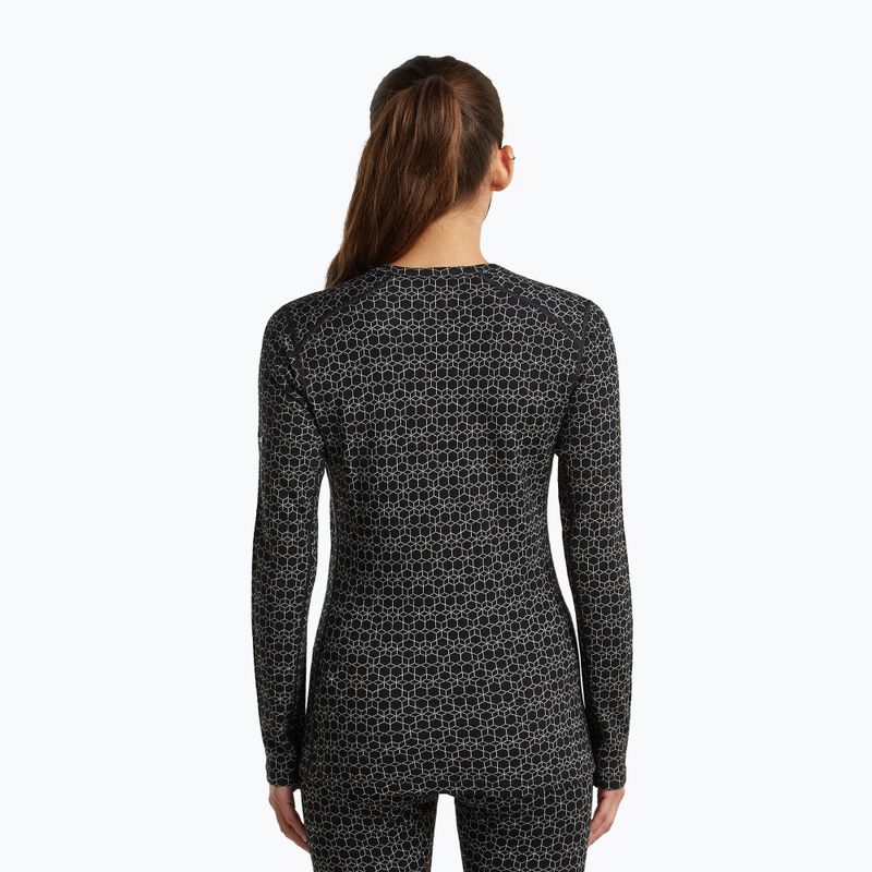 Кофта термоактивна жіноча Icebreaker Merino 260 Tech Vertex Crewe Black/Snow 3