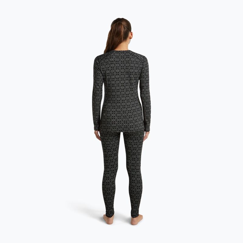 Кофта термоактивна жіноча Icebreaker Merino 260 Tech Vertex Crewe Black/Snow 4