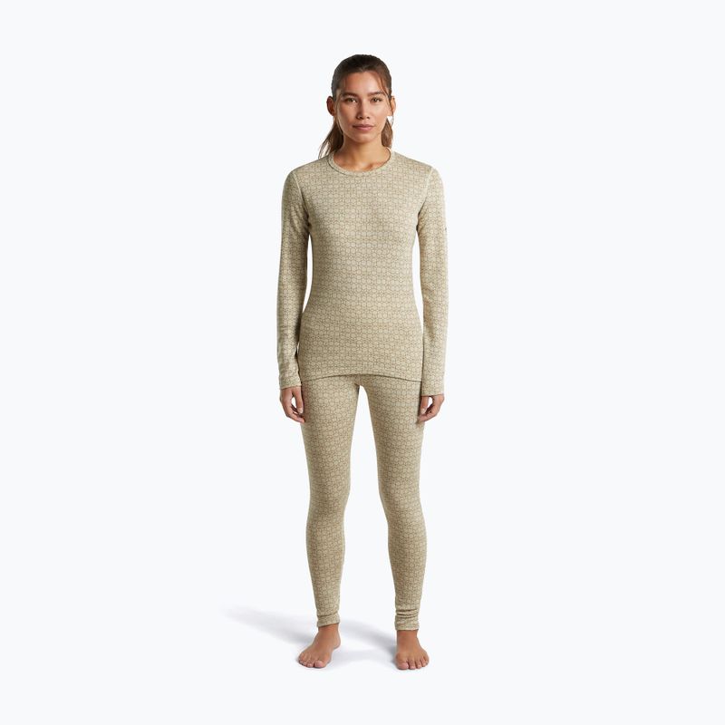 Кофта термоактивна жіноча Icebreaker Merino 260 Tech Vertex Crewe Undyed/Cumin 2