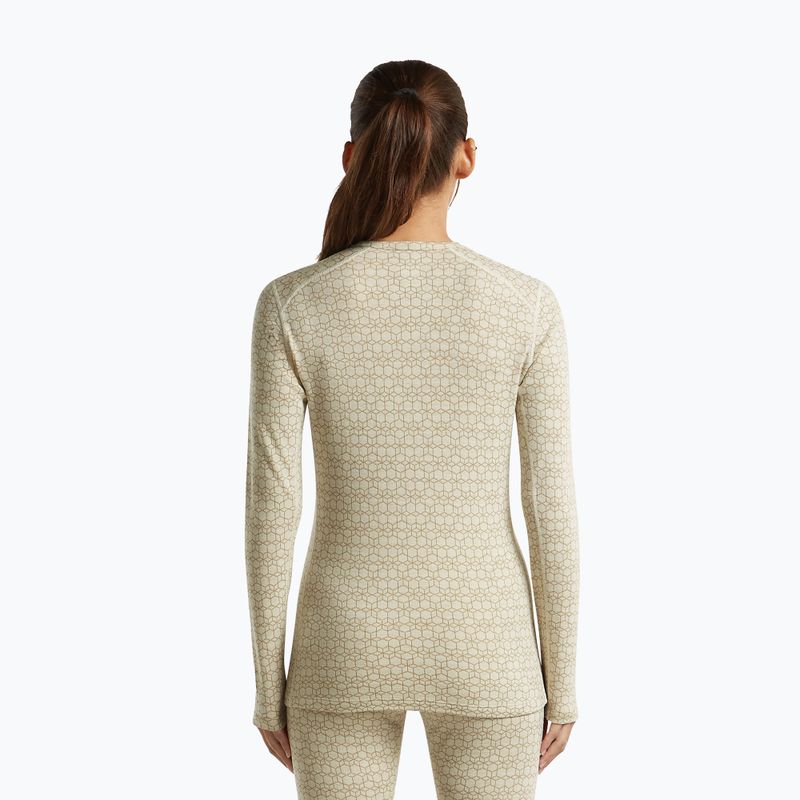 Кофта термоактивна жіноча Icebreaker Merino 260 Tech Vertex Crewe Undyed/Cumin 3