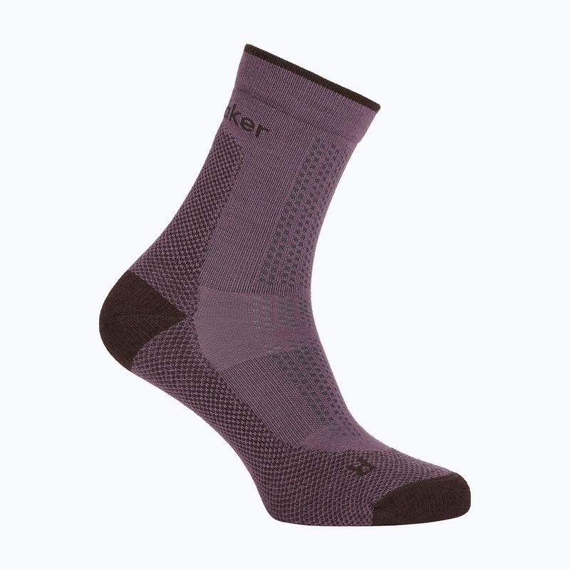 Шкарпетки жіночі Icebreaker Merino Hike+ Ultralight Quarter grey plum/bittersweet 2
