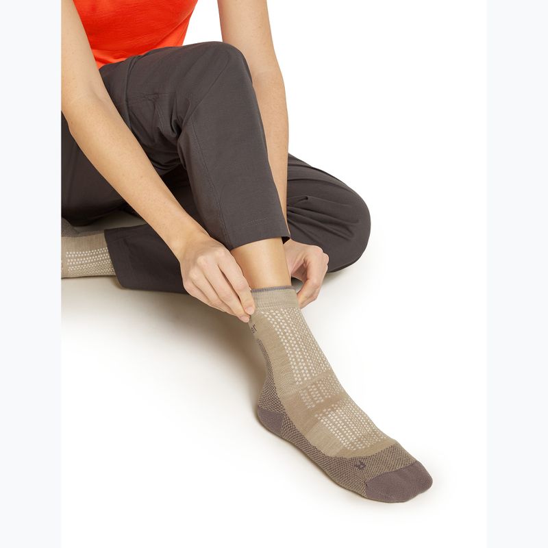 Шкарпетки жіночі Icebreaker Merino Hike+ Ultralight Quarterpink quartz/porcini 4