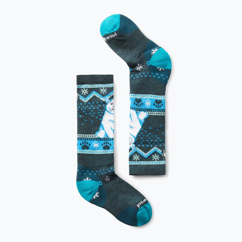 Шкарпетки дитячі Smartwool Wintersport Full Cushion Polar Bear Pattern OTC twilight blue 6