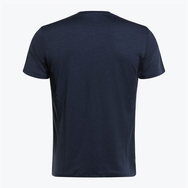 Футболка трекінгова чоловіча icebreaker Tech Lite II 7 Mountain Tops midnight navy 7