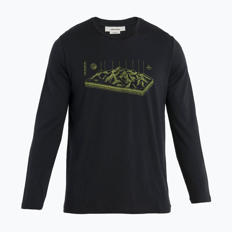Чоловіча термоактивна кофта icebreaker Merino 150 Tech Lite II Tee Alps 3D black 5
