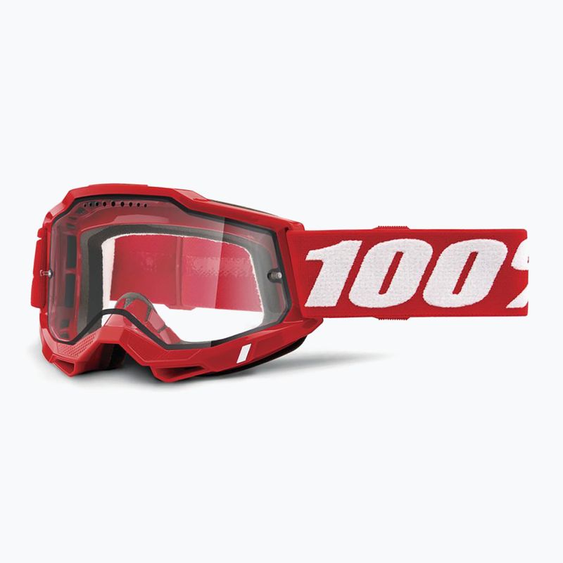 Окуляри велосипедні 100% Accuri 2 Enduro MTB neon/red/clear 5