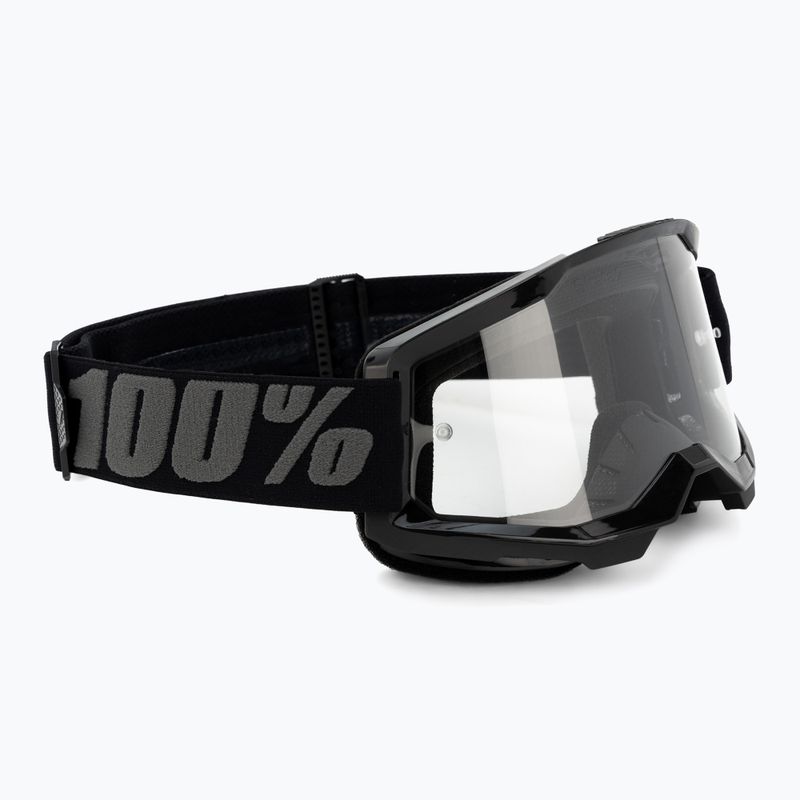 Маска велосипедна чоловіча 100% Strata 2 black/clear