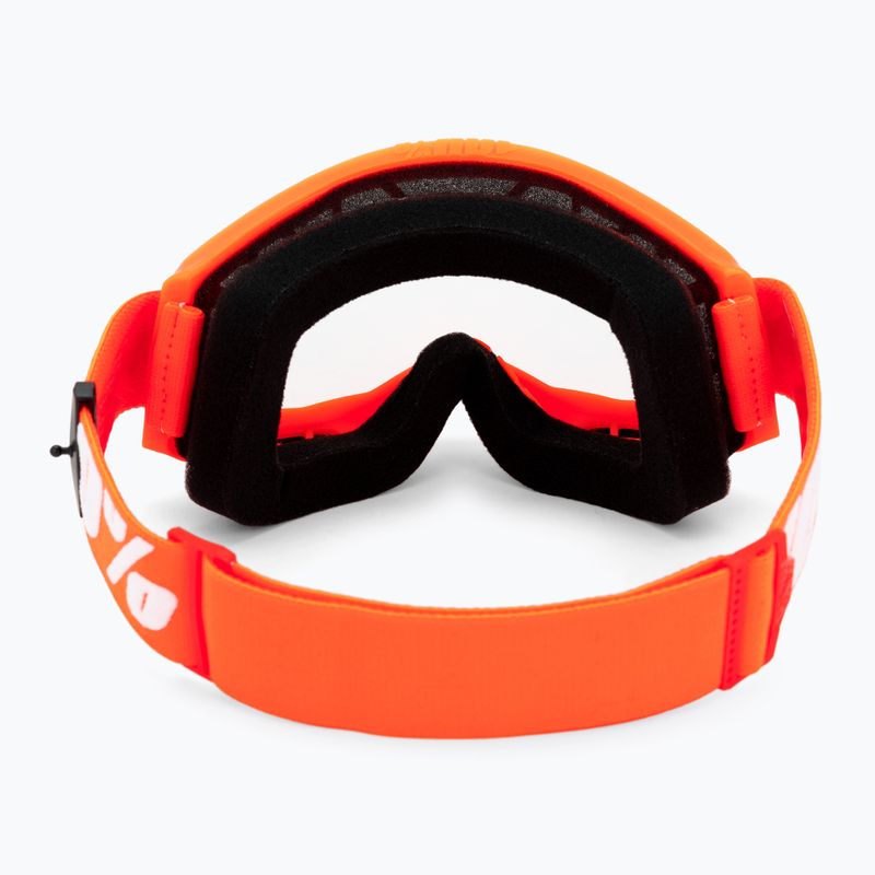Маска велосипедна чоловіча 100% Strata 2 orange/clear 3