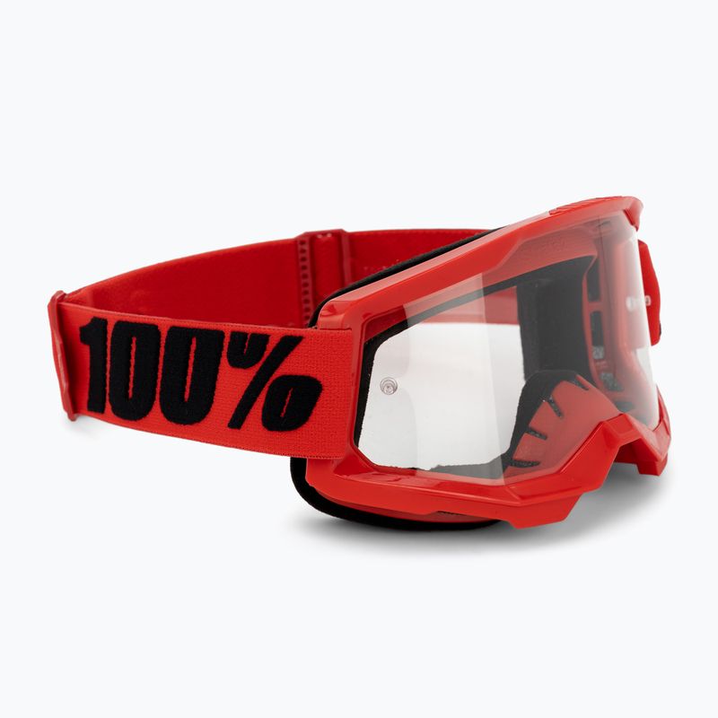 Маска велосипедна чоловіча 100% Strata 2 red/clear