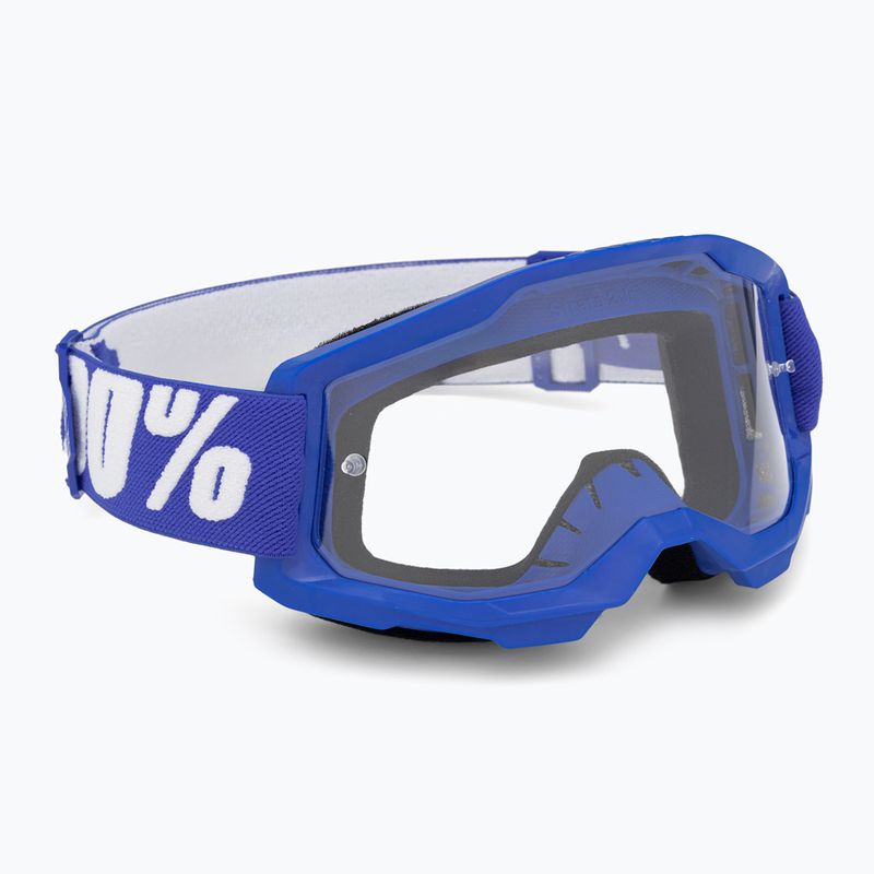 Окуляри велосипедні дитячі 100% Strata 2 Junior blue/clear