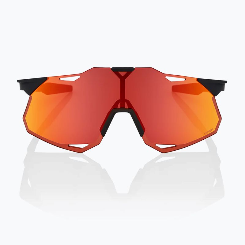 Окуляри сонцезахисні 100% Hypercraft XS soft tact black/hiper red multilayer mirror 2